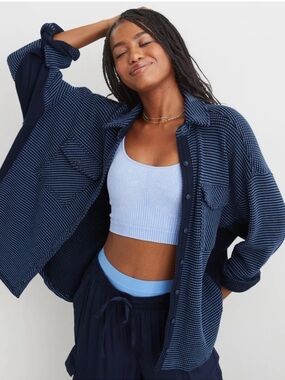 Aerie LumberJane Waffle Shirt XL